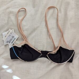 La Perla Black and Nude Bikini Top